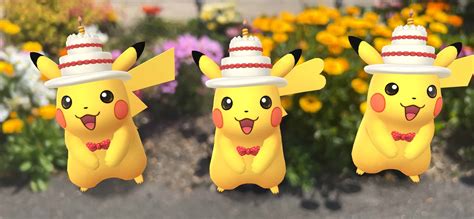 Pikachu with Cake Hat Spotlight Hour (July 2024  .